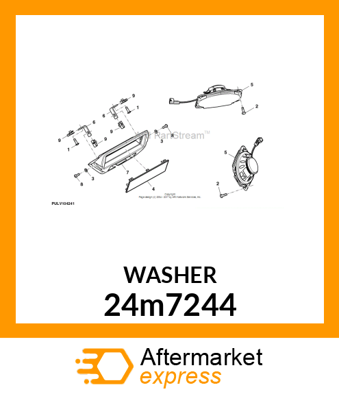 WASHER, METALLIC, ROUND HOLE 24m7244