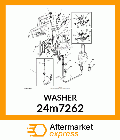 WASHER, METALLIC, ROUND HOLE 24m7262