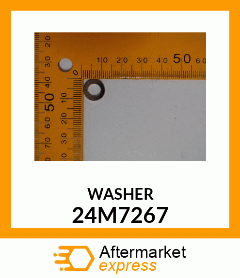 WASHER, METALLIC, ROUND HOLE 24M7267