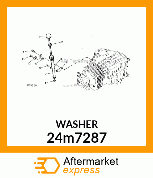 WASHER, METALLIC, ROUND HOLE 24m7287