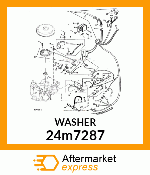 WASHER, METALLIC, ROUND HOLE 24m7287