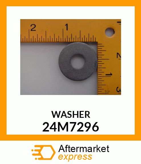 WASHER, METALLIC, ROUND HOLE 24M7296