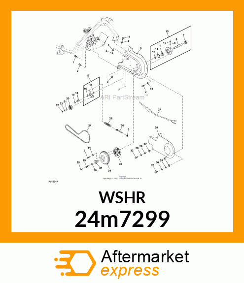 WASHER, METALLIC, ROUND HOLE 24m7299