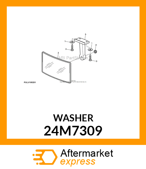 WASHER, METALLIC, ROUND HOLE 24M7309