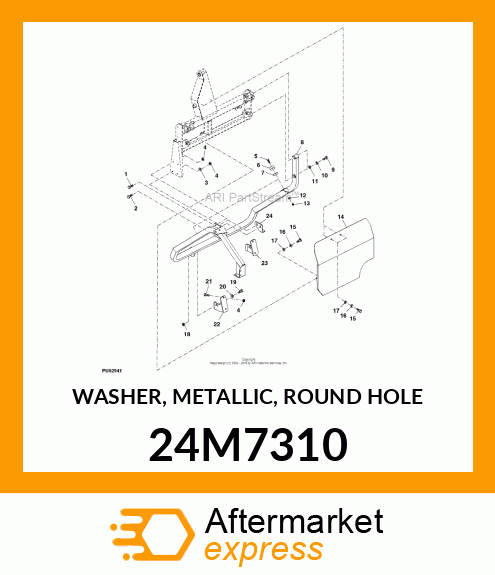 WASHER, METALLIC, ROUND HOLE 24M7310