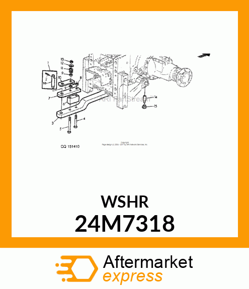 WASHER, METALLIC, ROUND HOLE 24M7318