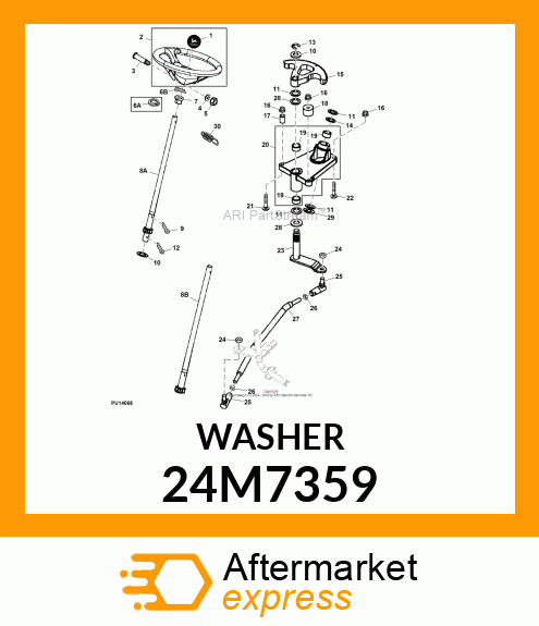 WASHER, METALLIC, ROUND HOLE 24M7359