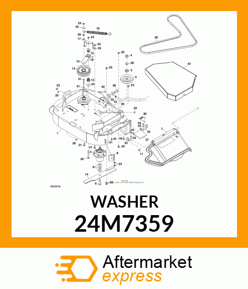 WASHER, METALLIC, ROUND HOLE 24M7359