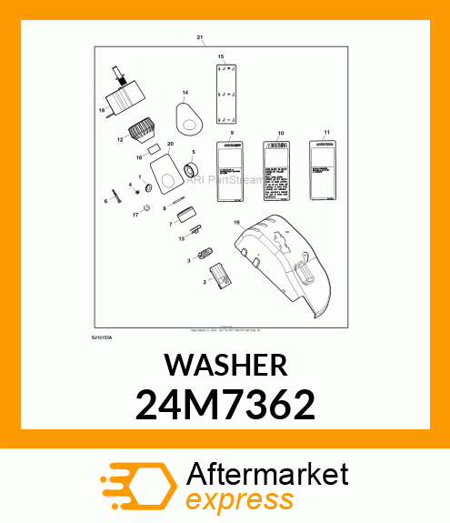 WASHER, METALLIC, ROUND HOLE 24M7362