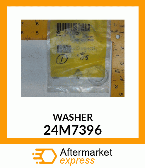 WASHER, METALLIC, ROUND HOLE 24M7396