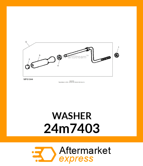 WASHER, METALLIC, ROUND HOLE 24m7403