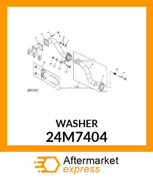 WASHER, METALLIC, ROUND HOLE 24M7404