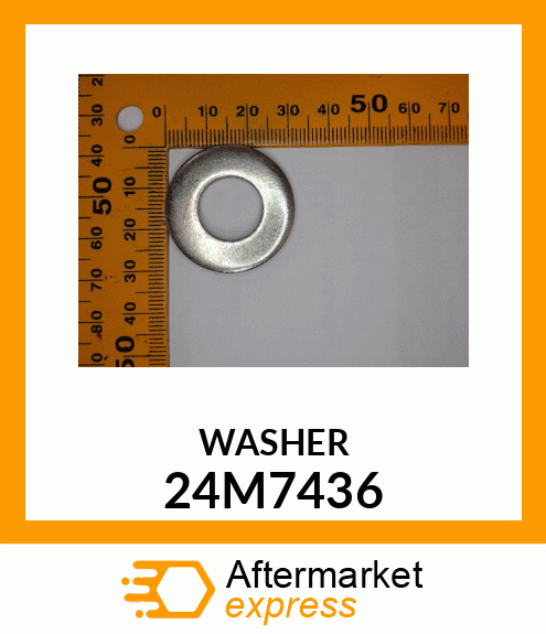 WASHER, METALLIC, ROUND HOLE 24M7436