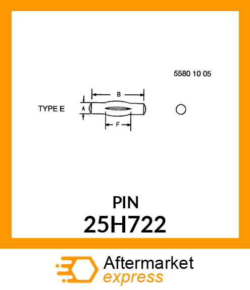 PIN, GROOVED 25H722
