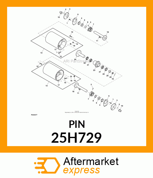 PIN, GROOVED 25H729