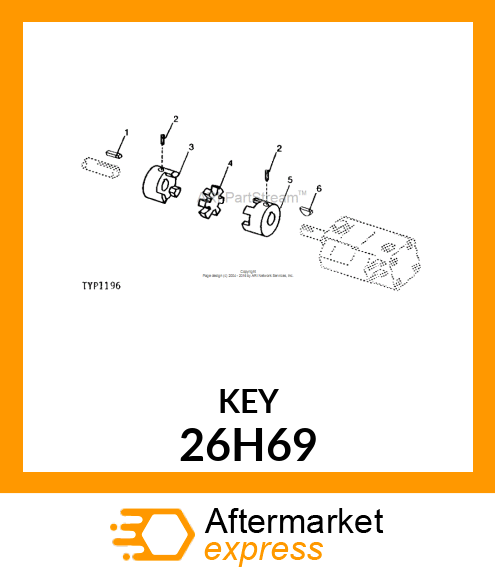 Shaft Key 26H69