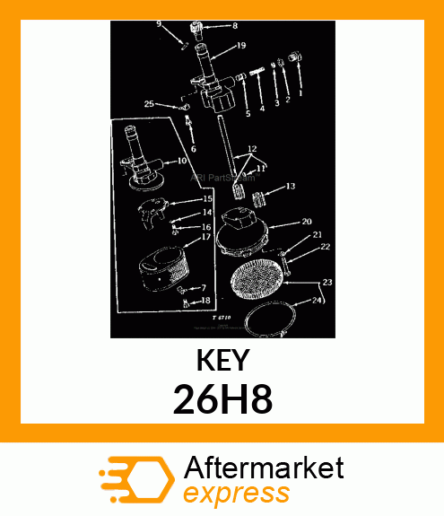 KEY, WOODRUFF 26H8