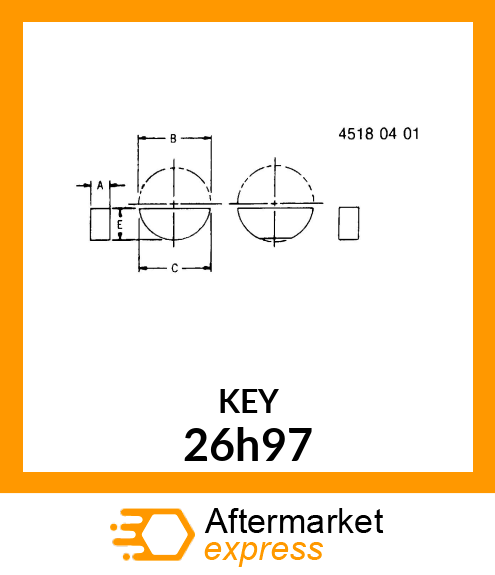 KEY, WOODRUFF 26h97