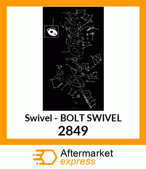 BOLT SWIVEL 2849