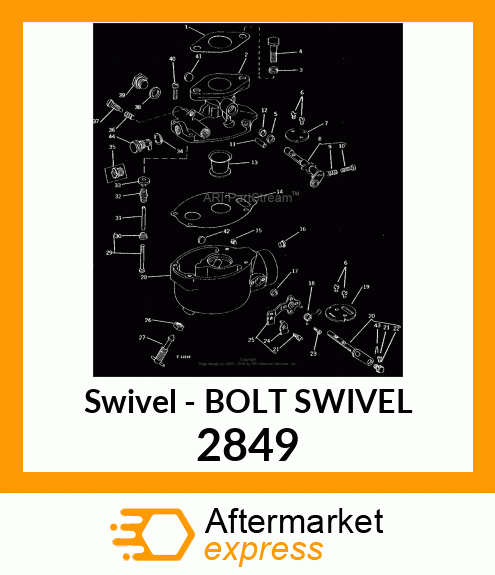 BOLT SWIVEL 2849