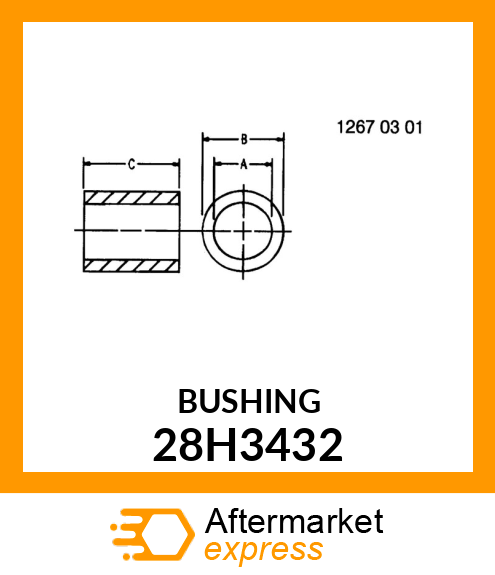 BUSHING, CLASS D 28H3432