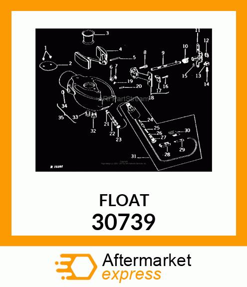 FLOATS AND LEVER ASSEMBLY 30739