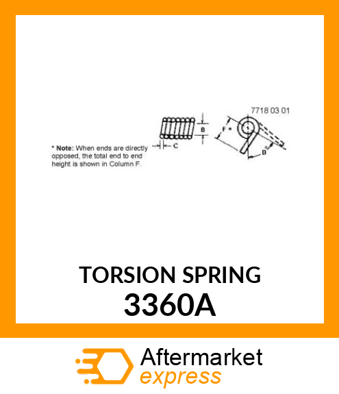 TORSION SPRING 3360A