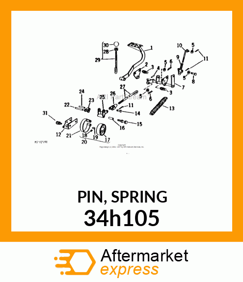 PIN, SPRING 34h105