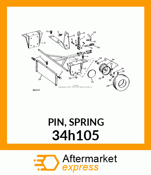 PIN, SPRING 34h105