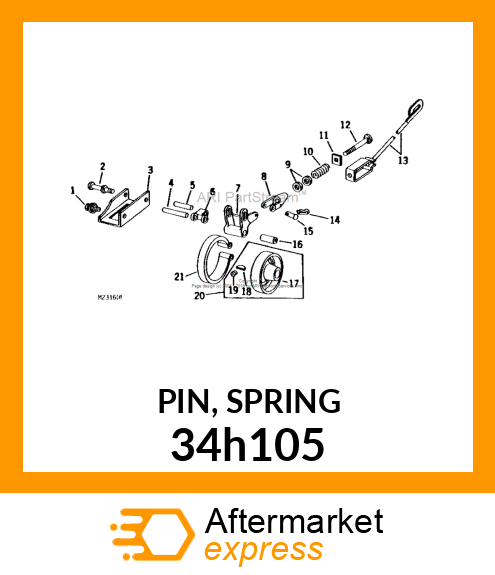 PIN, SPRING 34h105