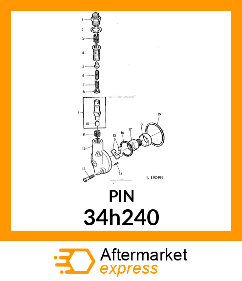 PIN, SPRING 34h240