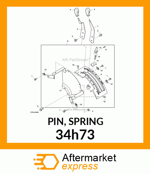 PIN, SPRING 34h73