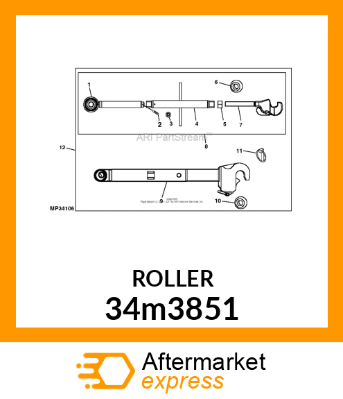 PIN, SPRING, COILED 34m3851