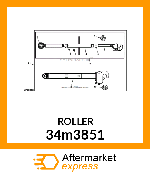 PIN, SPRING, COILED 34m3851