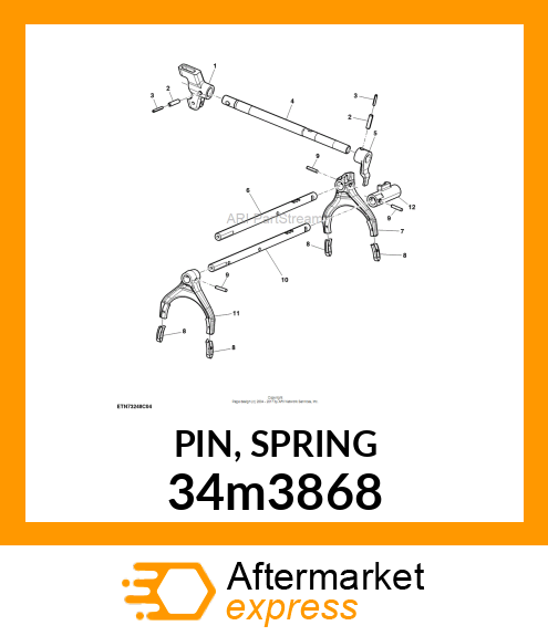 PIN, SPRING 34m3868