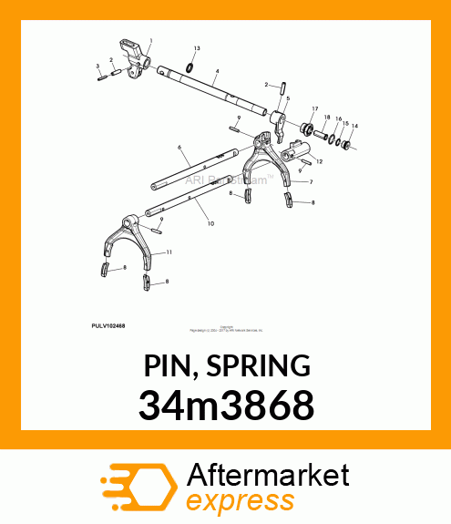 PIN, SPRING 34m3868