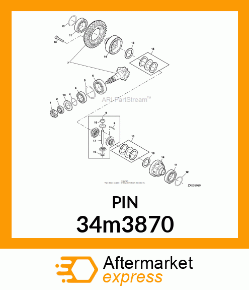 PIN, SPRING 34m3870