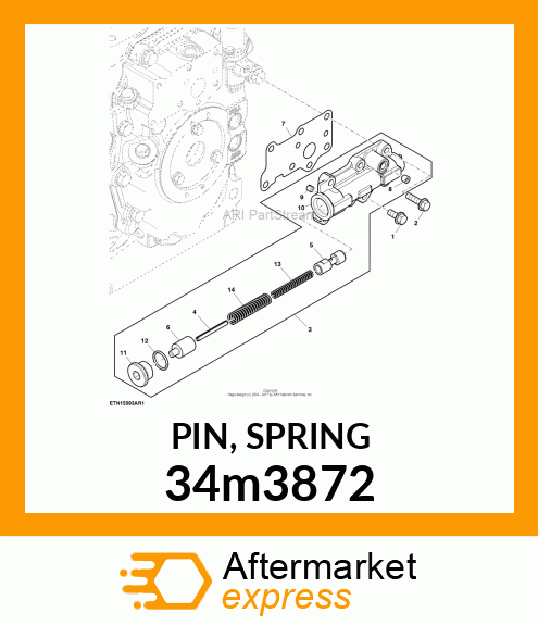 PIN, SPRING 34m3872