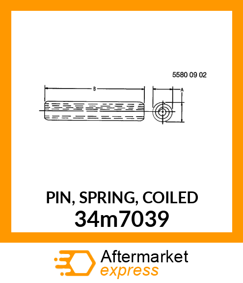 PIN, SPRING, COILED 34m7039