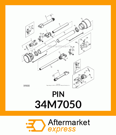 PIN, SPRING 34M7050