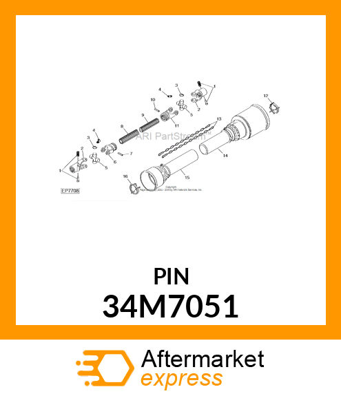 PIN, SPRING 34M7051