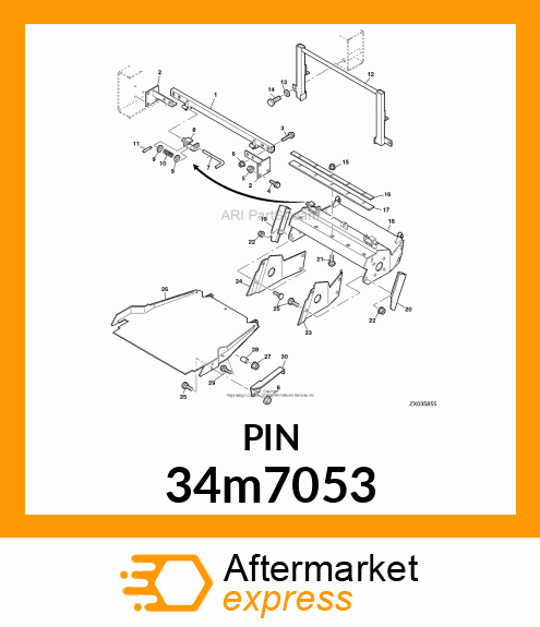 PIN, SPRING 34m7053