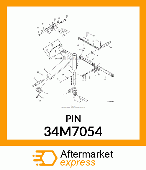 PIN, SPRING 34M7054