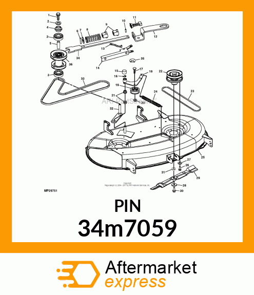 PIN, SPRING 34m7059