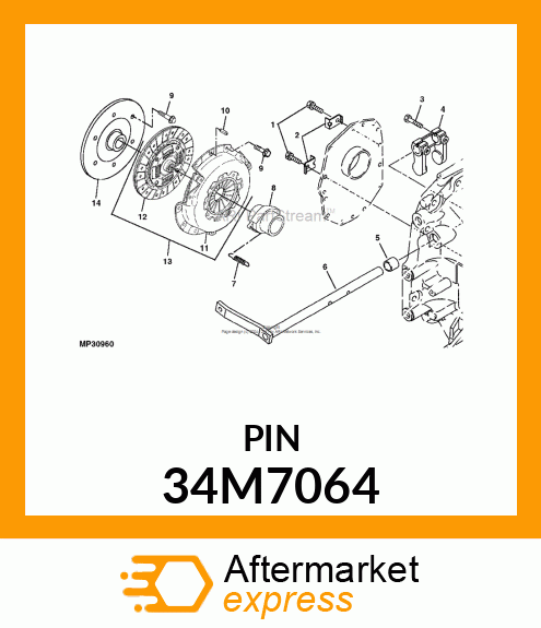 PIN, SPRING 34M7064