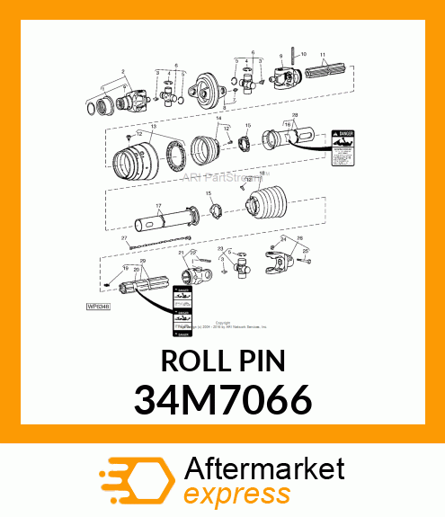 PIN, SPRING 34M7066