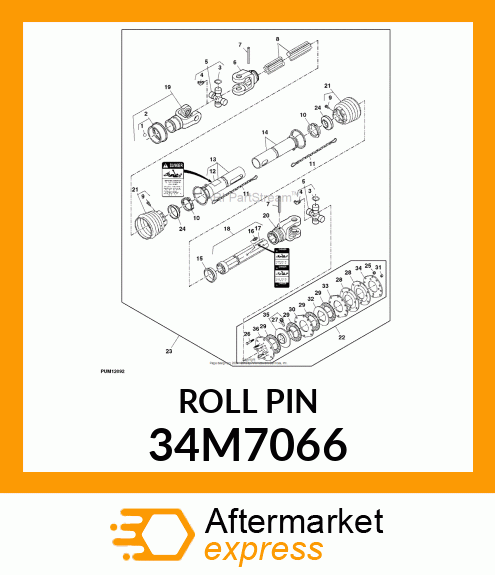 PIN, SPRING 34M7066