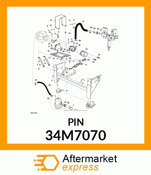 PIN, SPRING 34M7070