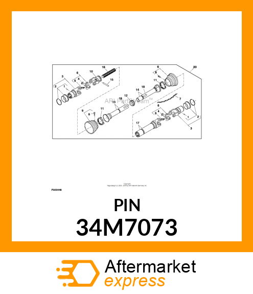 PIN, SPRING 34M7073