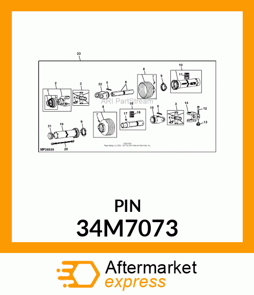 PIN, SPRING 34M7073